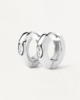 Ura Silver Hoop Earrings