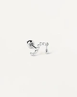 Swim silver single stud Earring