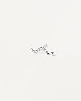 Swim silver single stud Earring