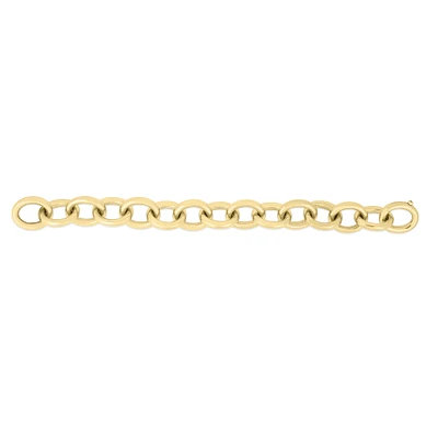 18K YELLOW BOLD ROUND ROLO LINK BRACELET