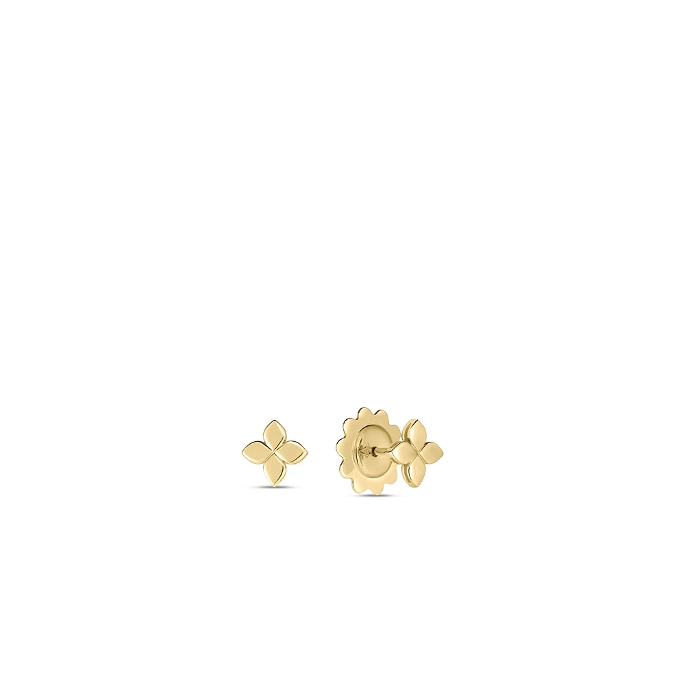 18K Yellow Gold Love In Verona Stud Earrings