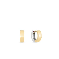 Oro Classic Two-Tone Small Reversible Earrings