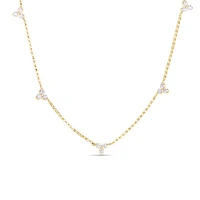 Diamonds by the Yard Five Station Necklace Length 17"