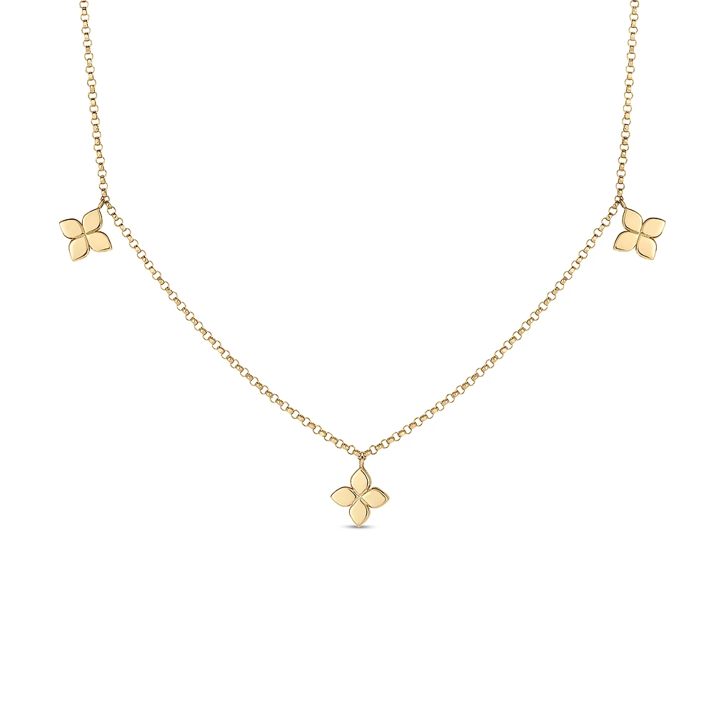 Roberto Coin 18K Yellow Gold Diamond Love by the Inch Necklace