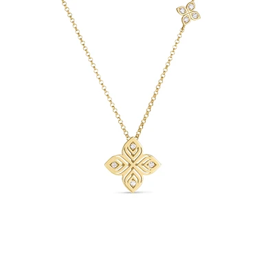 18K Yellow Diamond Arabesque Necklace