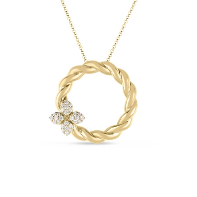 18K Yellow Gold Love In Verona Twist Necklace