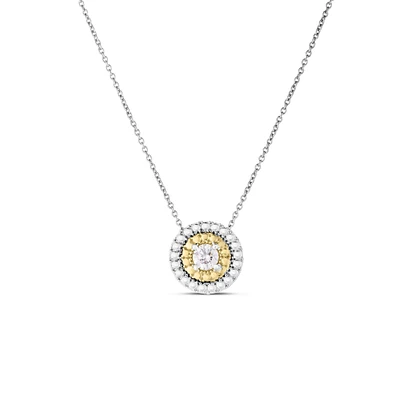 Sienna Two-Tone 0.18 Carats Dot Necklace