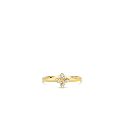 Roberto Coin 18K Yellow Gold Love in Verona Diamond Ring