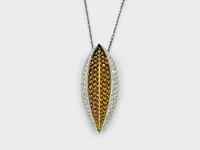 Seed-Leaf Pendant Necklace