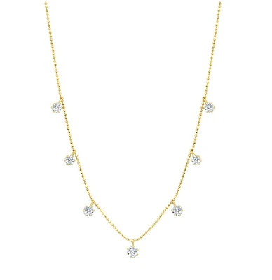 Medium Floating Diamond Necklace