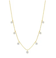 Medium Floating Diamond Necklace