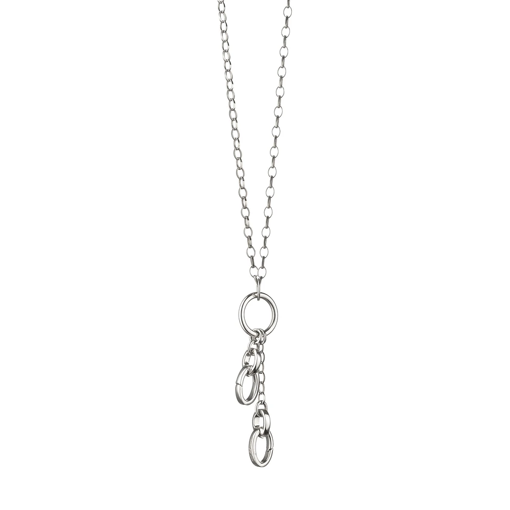 18" "Design Your Own" Short Charm Chain Necklace, 2 Charm Stations