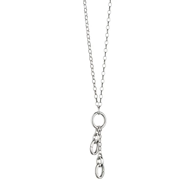 18" "Design Your Own" Short Charm Chain Necklace, 2 Charm Stations