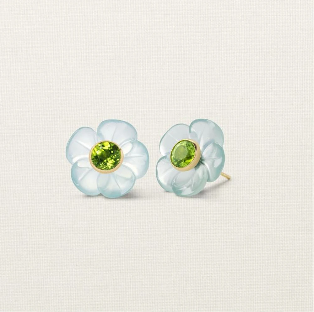 Sophie Joanne's 14KYG Island Flower Stud Earrings