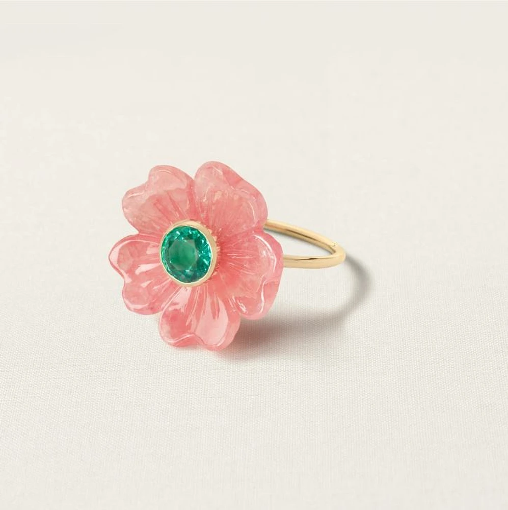 Sophie Joanne's 14KYG Small Signature Flower Ring