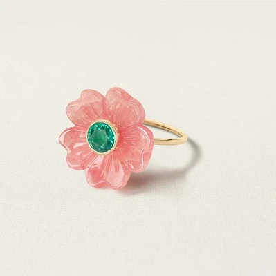 Sophie Joanne's 14KYG Small Signature Flower Ring