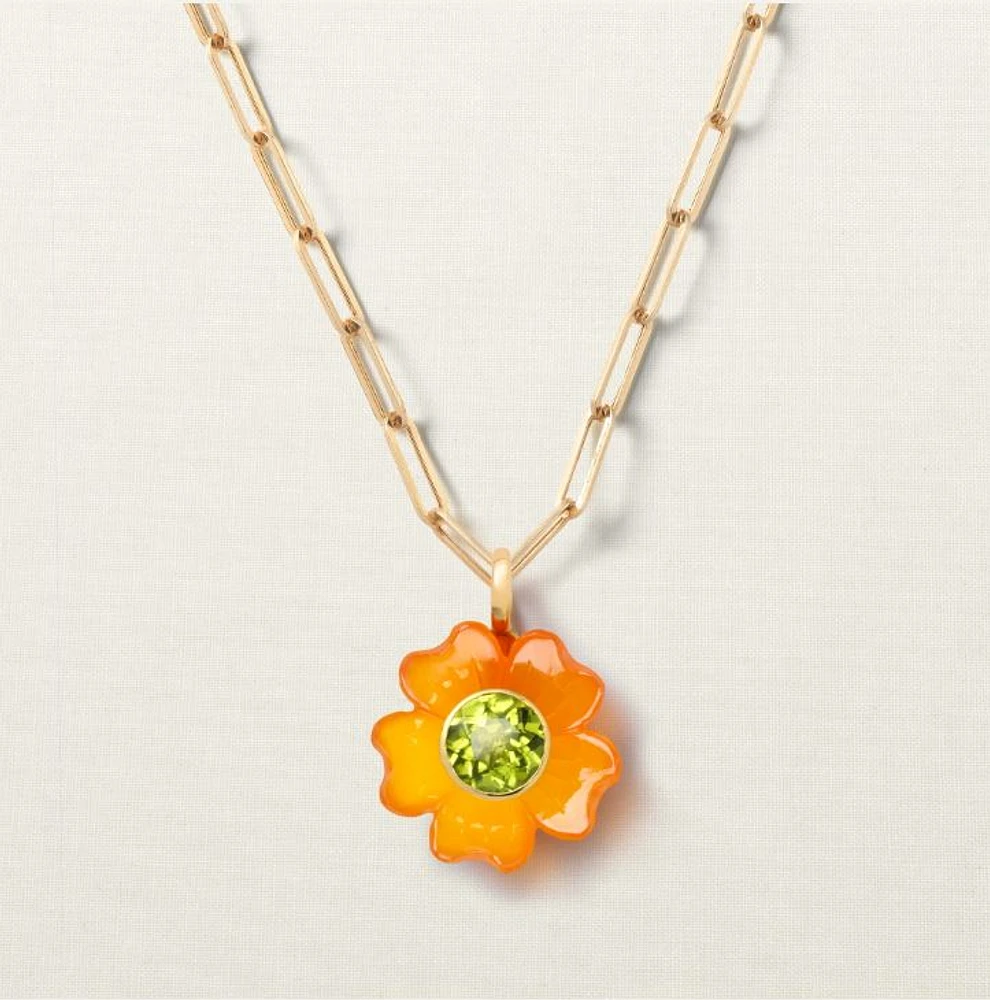 Sophie Joanne's 14KYG Medium Signature Flower Pendant