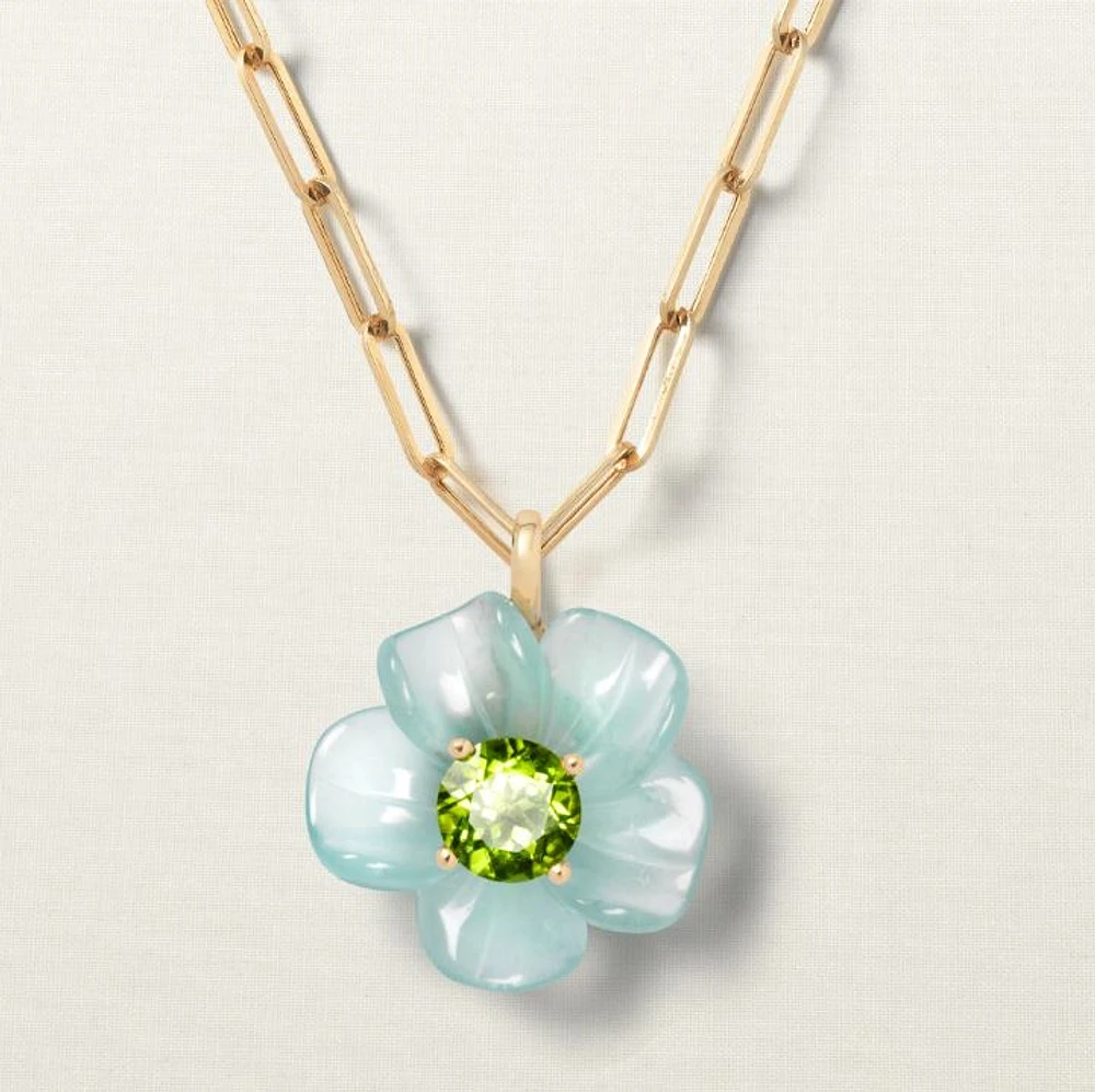 Sophie Joanne's 14KYG Island Flower Pendant