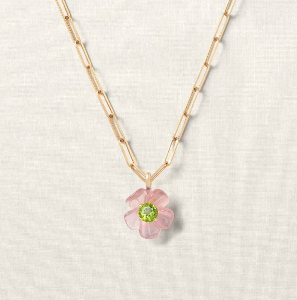 Sophie Joanne's 14KYG Small Island Flower Pendant