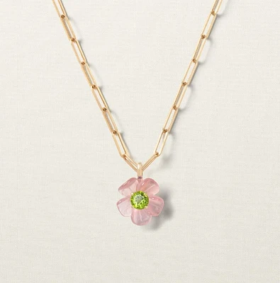 Sophie Joanne's 14KYG Small Island Flower Pendant