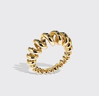 JUMBO YELLOW GOLD SLINKEE RING