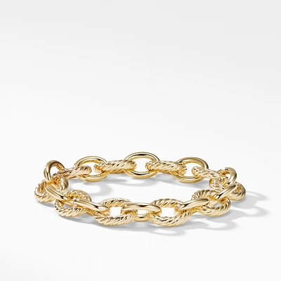 Oval Link Chain Bracelet in 18K Yellow Gold