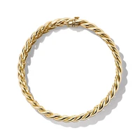 Sculpted Cable Bracelet in 18K Yellow Gold, 8.5mm