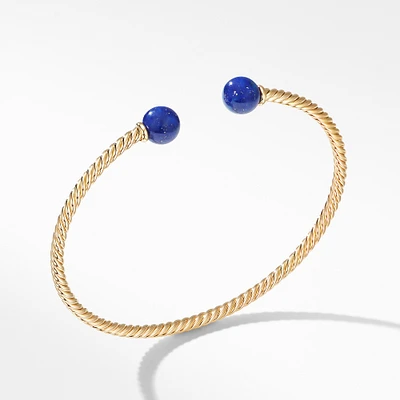 Petite Pavé Bar Bracelet in 18K Yellow Gold with Diamonds, 1.7mm