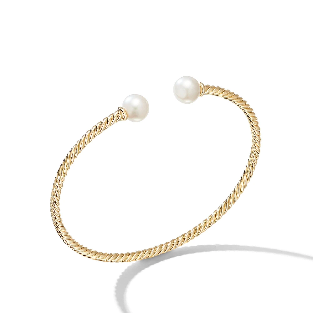 Pure Form Smooth Bracelet in 18K Yellow Gold, 9.5mm