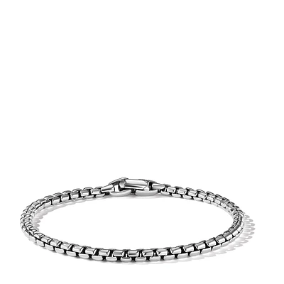 Box Chain Bracelet in Sterling Silver