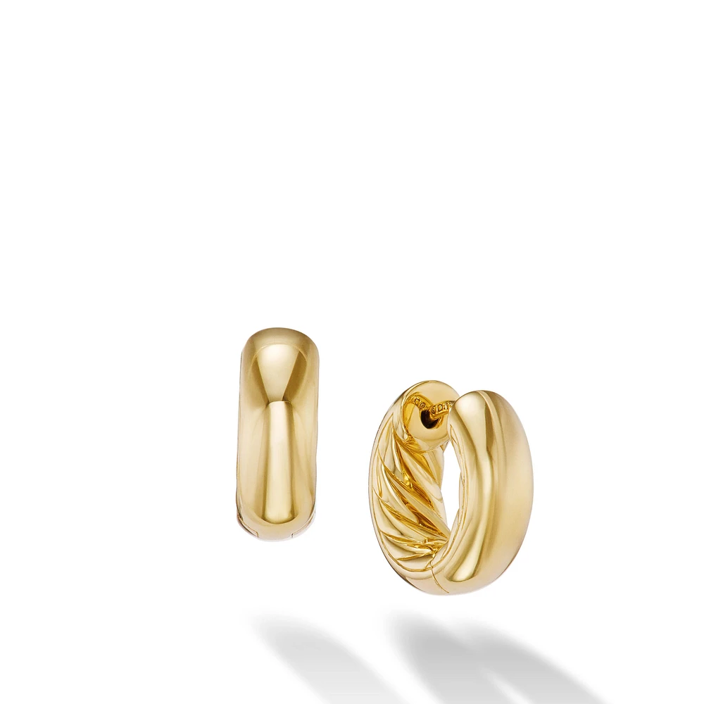 DY Mercerâ„¢ Micro Hoop Earrings in 18K Yellow Gold, 13.4mm