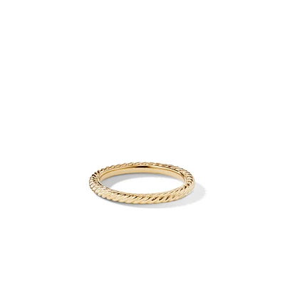 Cable Collectibles Stack Ring in 18K Yellow Gold