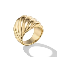 Sculpted Cable Ring in 18K Yellow Gold