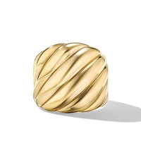 Sculpted Cable Ring in 18K Yellow Gold