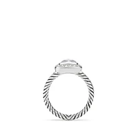 Petite Albion Ring in Sterling Silver with Topaz and Diamonds