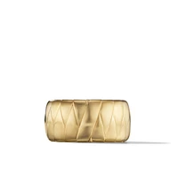 Chevron Pavé Band Ring in 18K Yellow Gold with Diamonds, 9mm