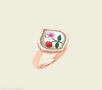 Francesca Villa's 18KRG Close Encounters Cherry Flower Ring