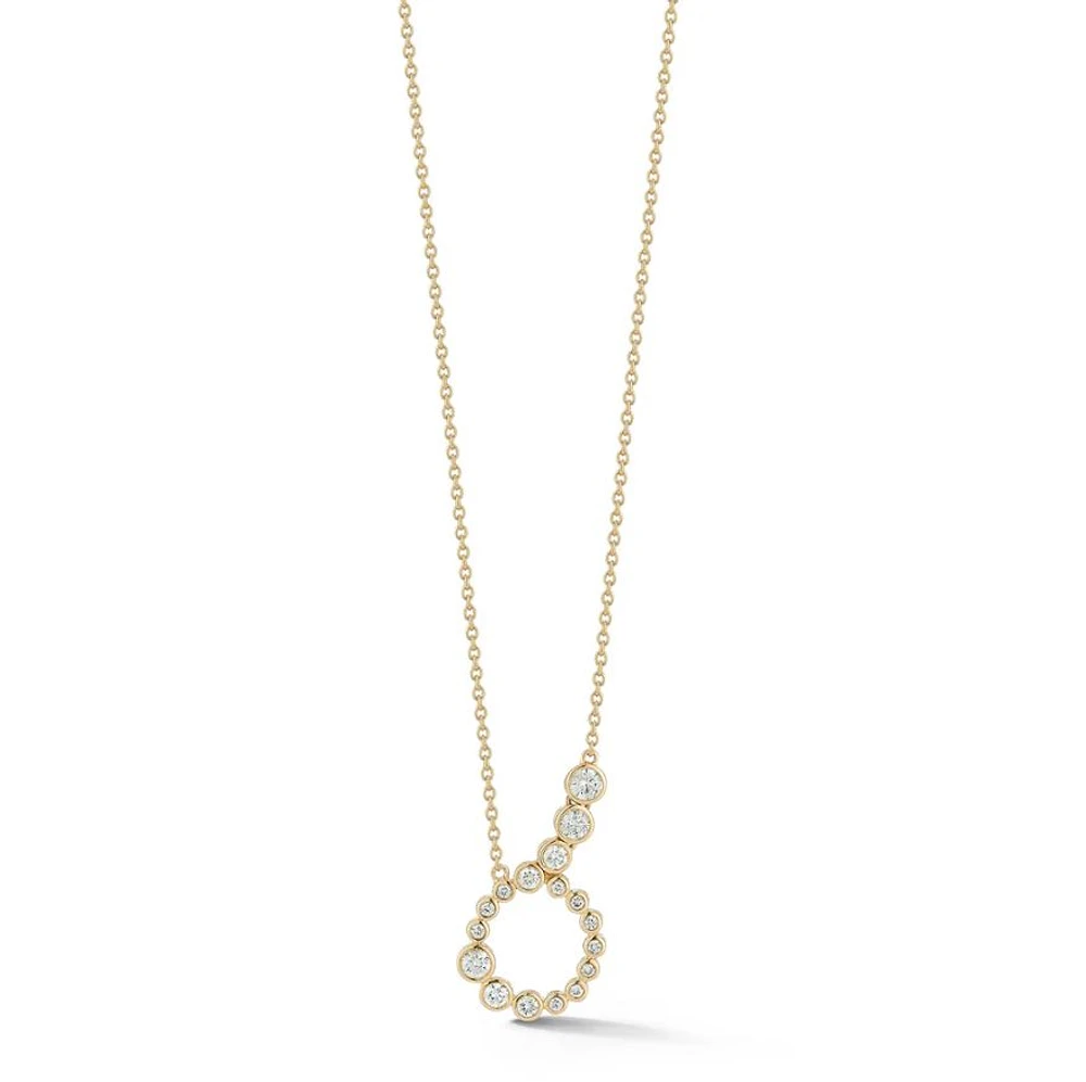 Diamond Halo Pendant Necklace