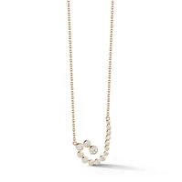 Small Spiralis Diamond Pendant Necklace