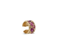 “Coa“ Ear Cuff - Champagne Diamonds and Rhodolites