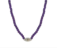 Pavé "Macu” Beaded Necklace - Amethyst