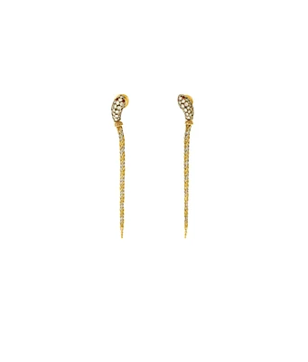 Platinum &  Yellow Gold with Diamonds And Spinel Single Earring