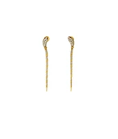 Platinum &  Yellow Gold with Diamonds And Spinel Single Earring