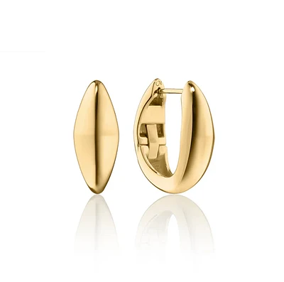 18K Gold Large "Points North" Earring