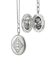 "Charlotte" Sterling Silver Locket Necklace