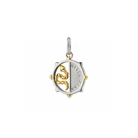 Two-Tone Mini "Never Fear" Snake Medallion