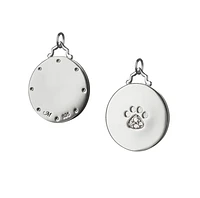 Paw Print Charm with Sapphires