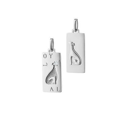 “Loyal” Dog Sterling Silver Intaglio Charm