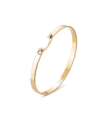 Monday Morning Mood Bangle in Yellow Gold