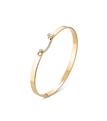 Dinner Date Mood Bangle in Yellow Gold